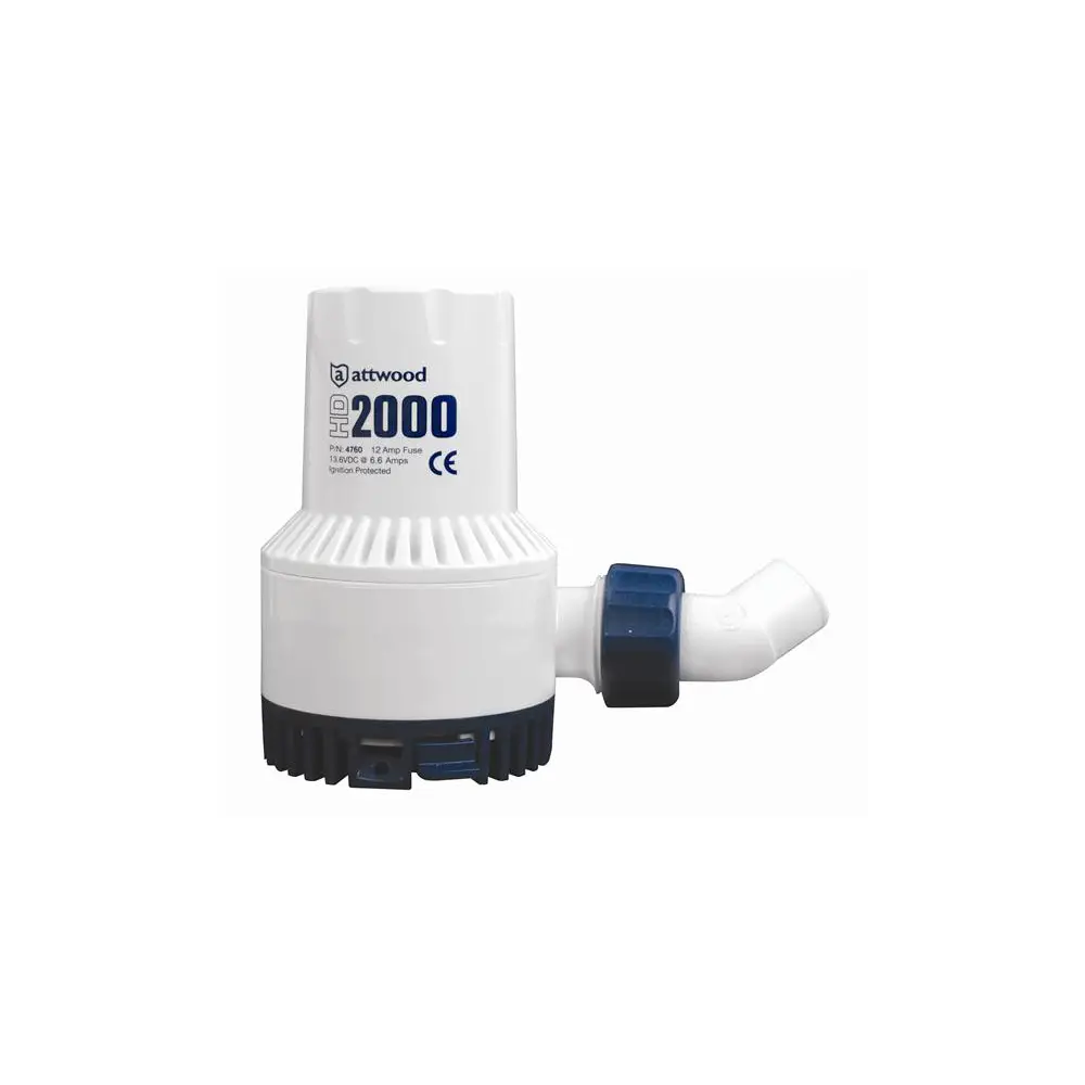 Bilge Pump - With 36" L Caulked And Tinned Copper Wire/ Anti-Airlock Nozzle - ATT4760-4